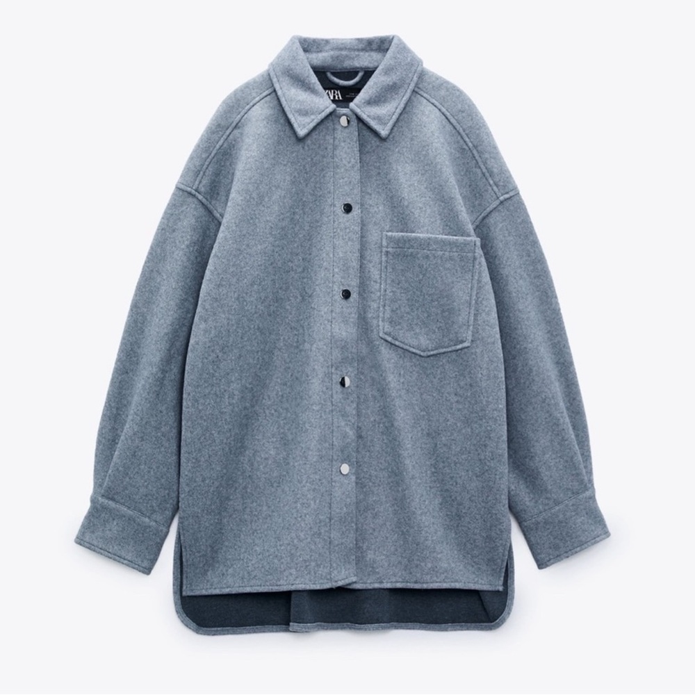 Zara Buttoned Up Soft‎ Overshirt